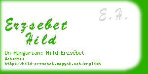 erzsebet hild business card