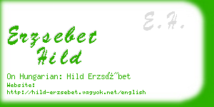 erzsebet hild business card